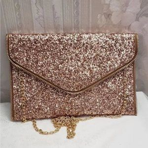 Olivia Miller Envelope Clutch Crossbody Glitter